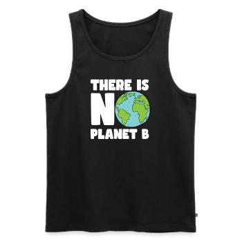There is no Planet B - world environment day - Männer Premium Bio Tank Top - Schwarz - Vorne - AI Model Male 178 light (178cm)