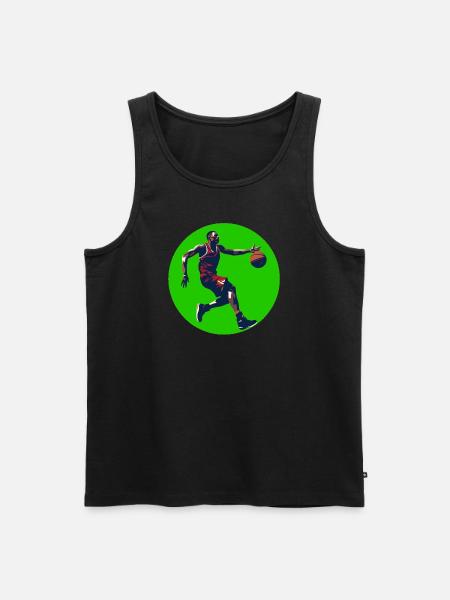 BASKETBALL forever! - Men's Premium Organic Tank Top - black