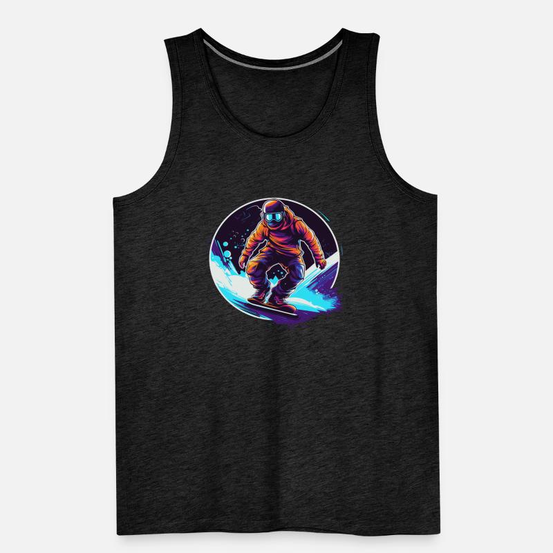 Snowboarden oder Skifahren und dann Après-Ski Männer Premium Bio Tank Top