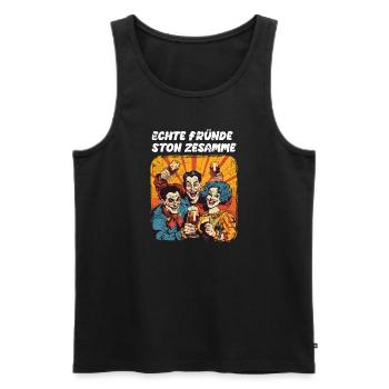 Karneval Kölle Alaaf Eskaliert Singen Tanzen Köln - Männer Premium Bio Tank Top - Schwarz - Vorne - Michal (187cm)