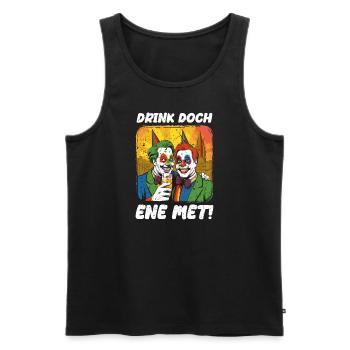 Karneval Kölle Alaaf Eskaliert Singen Tanzen Köln - Männer Premium Bio Tank Top - Schwarz - Vorne - Michal (187cm)