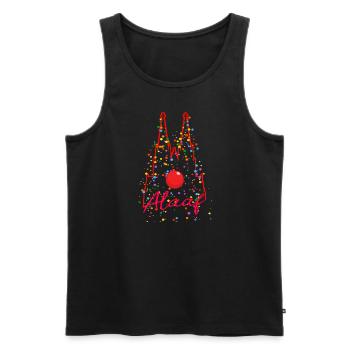Karneval Kölle Alaaf am Kölner Dom - Männer Premium Bio Tank Top - Schwarz - Vorne - AI Model Male 178 light (178cm)