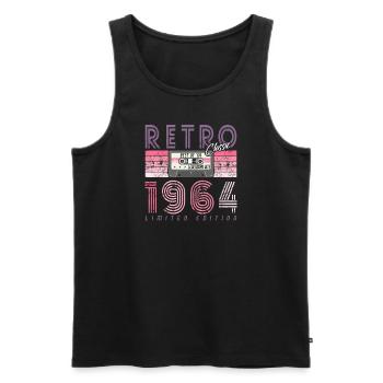60. Geburtstag 2024 Feier best of Jahrgang 1964 - Männer Premium Bio Tank Top - Schwarz - Vorne - AI Model Male 178 light (178cm)
