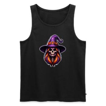 In a world full of princesses, be a witch - Men's Premium Organic Tank Top - black - Front - Michal (187cm)