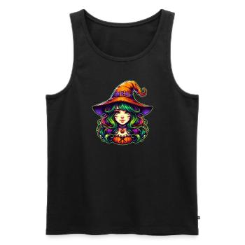 In a world full of princesses, be a witch - Men's Premium Organic Tank Top - black - Front - Michal (187cm)