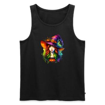 In a world full of princesses, be a witch - Men's Premium Organic Tank Top - black - Front - Michal (187cm)