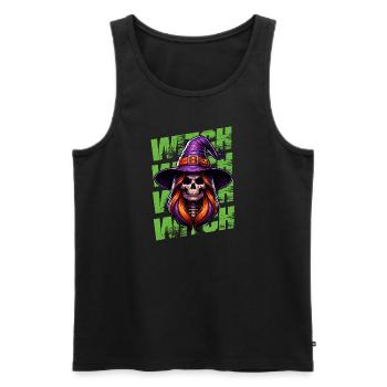 In a world full of princesses, be a witch - Men's Premium Organic Tank Top - black - Front - Michal (187cm)
