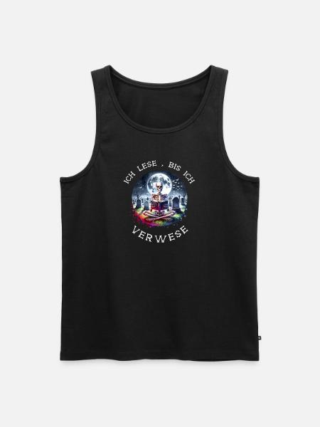 Reading is my hobby - Men's Premium Organic Tank Top - black