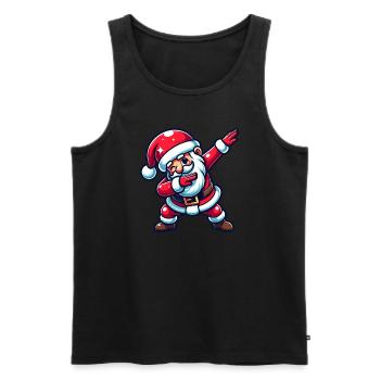 Ho Ho Ho Joyeux Noël, Équipe du Père Noël - Débardeur bio Premium Homme - noir - Devant - Michal (187cm)