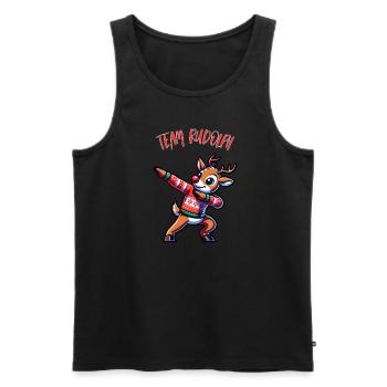 Joyeux Noël Équipe Rudolph Fun - Débardeur bio Premium Homme - noir - Devant - Michal (187cm)