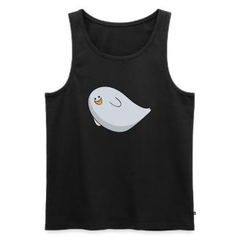 Ghost - Männer Premium Bio Tank Top - Schwarz - Vorne - Michal (187cm)