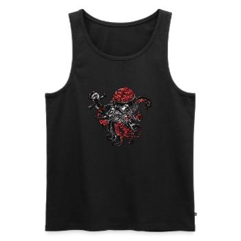 Oktopus - Männer Premium Bio Tank Top - Schwarz - Vorne - AI Model Male 178 light (178cm)