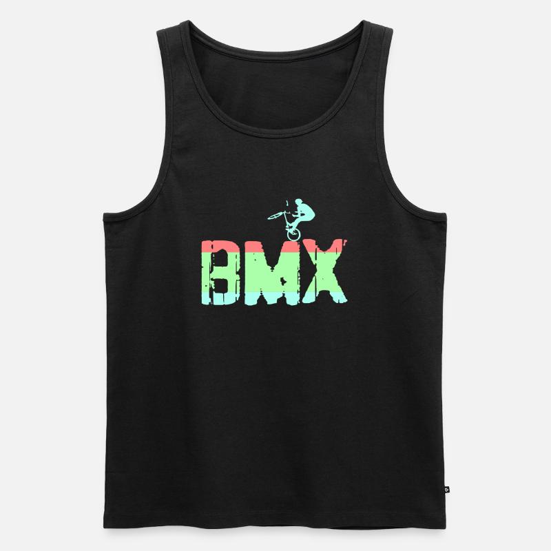 bmx - Männer Premium Bio Tank Top - Schwarz