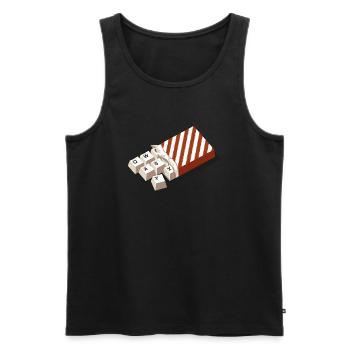chockeys v2 - Männer Premium Bio Tank Top - Schwarz - Vorne - Michal (187cm)