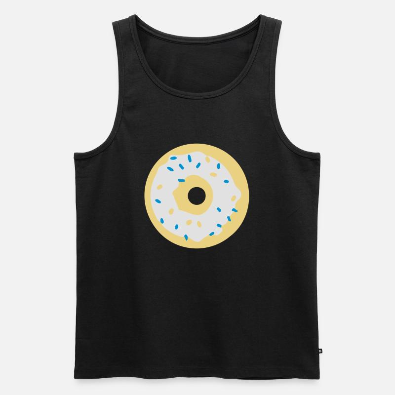 donut - Ekologiczny tank top męski Premium - czarny