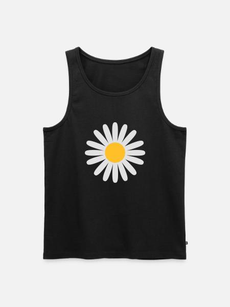 Daisy flower - Men's Premium Organic Tank Top - black
