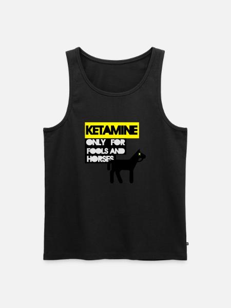 KETAMINE - Men's Premium Organic Tank Top - black