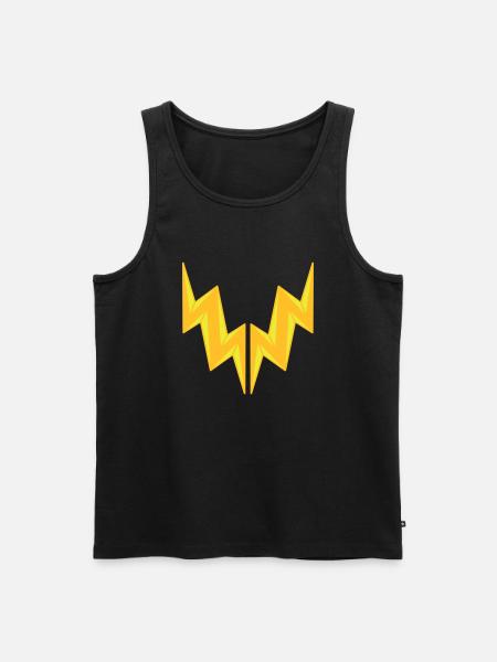 2 lette elektriske stød fare tegn tegn lyn ka - Herre Premium økologisk tanktop - sort