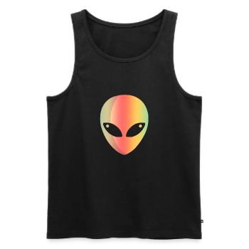 Alien Ufo Alien Aliens Space Gift - Débardeur bio Premium Homme - noir - Devant - AI Model Male 178 light (178cm)