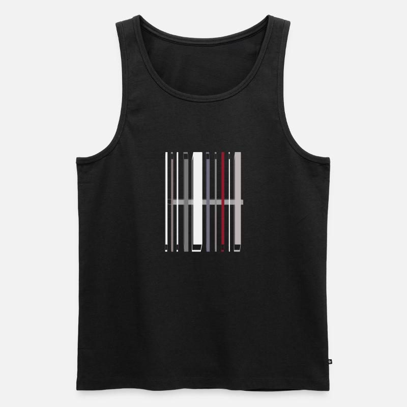Stylish Abstract Two - Männer Premium Bio Tank Top - Schwarz
