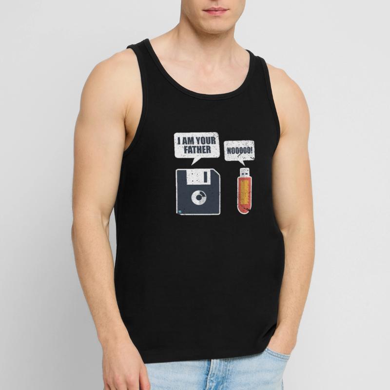 USB Floppy Disk Memory Computer Nerd Gift Men's Premium Organic Tank Top