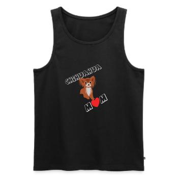 Cadeau Chihuahua Maman Chien Chien - Débardeur bio Premium Homme - noir - Devant - Michal (187cm)