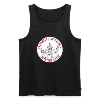 Universität von Paris 5 - Männer Premium Bio Tank Top - Schwarz - Vorne - Michal (187cm)