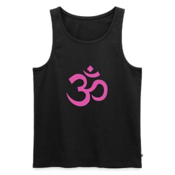 OM 23 - Men's Premium Organic Tank Top - black - Front - Michal (187cm)
