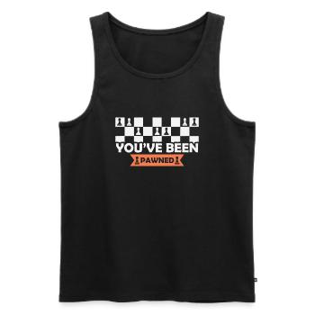 Jeu d'échecs avec Matt Jeu d'échecs - Débardeur bio Premium Homme - noir - Devant - AI Model Male 178 light (178cm)