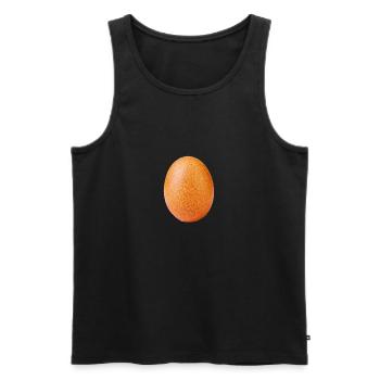 oeuf - Débardeur bio Premium Homme - noir - Devant - Michal (187cm)