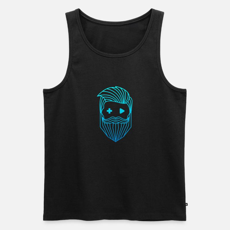 Logo RobyTec - Débardeur bio Premium Homme - noir