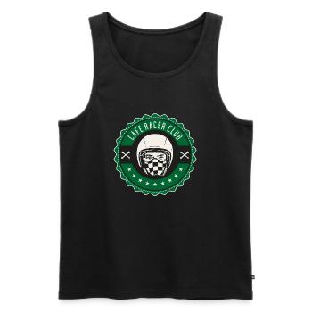 Cafe racer club - Männer Premium Bio Tank Top - Schwarz - Vorne - AI Model Male 178 light (178cm)