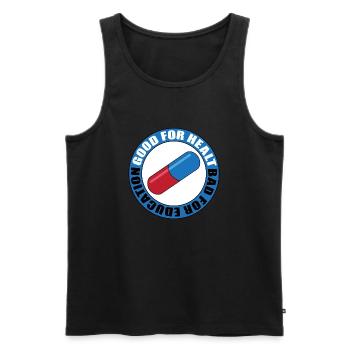 AKIRA CAPSULE - Men's Premium Organic Tank Top - black - Front - AI Model Male 178 light (178cm)