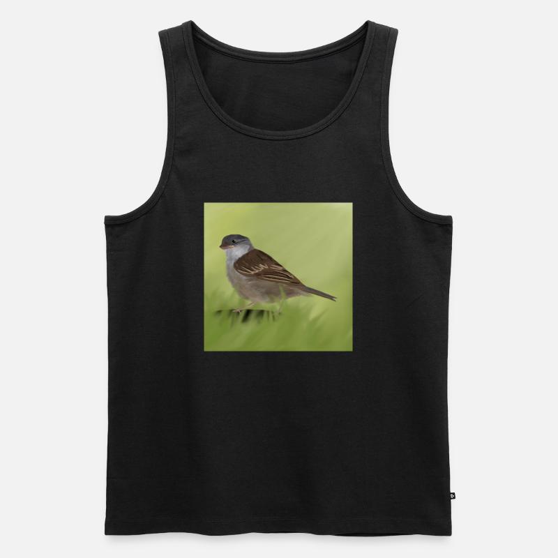 Spatz - Männer Premium Bio Tank Top - Schwarz