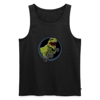Big Guns Black Backing - Men's Premium Organic Tank Top - black - Front - AI Model Male 178 light (178cm)