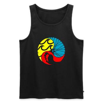 Triathlon - Men's Premium Organic Tank Top - black - Front - Michal (187cm)