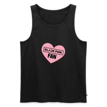bp der Liebe - Männer Premium Bio Tank Top - Schwarz - Vorne - AI Model Male 178 light (178cm)