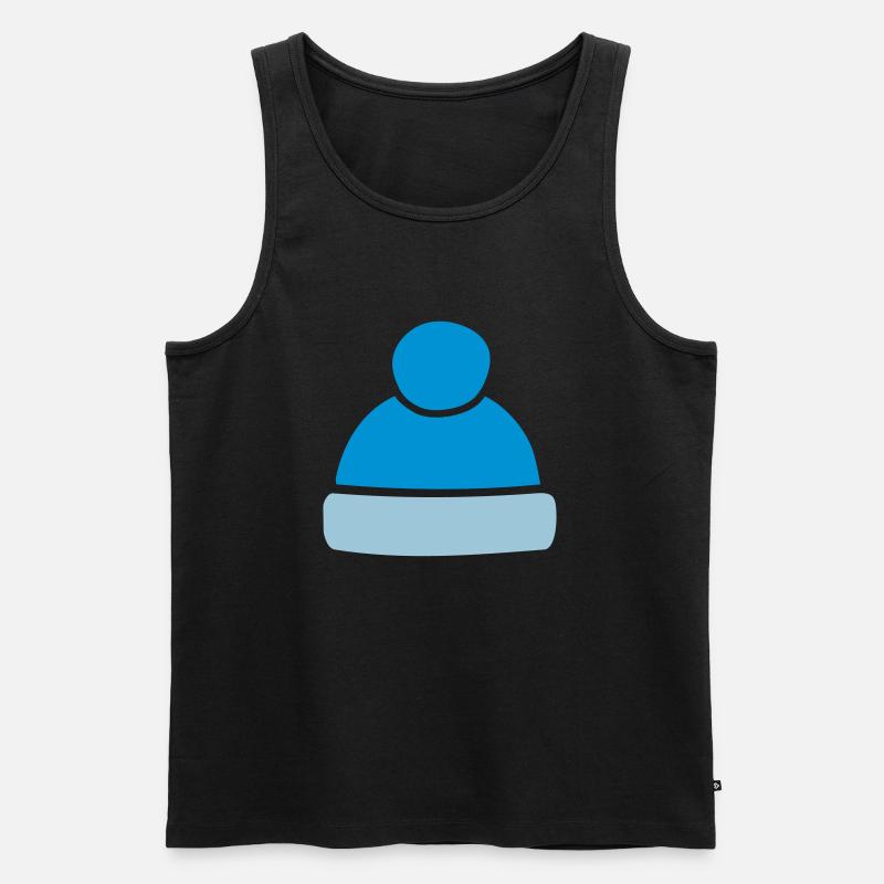 Mütze - Männer Premium Bio Tank Top - Schwarz