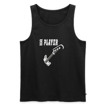 Bass Player - Männer Premium Bio Tank Top - Schwarz - Vorne - AI Model Male 178 light (178cm)