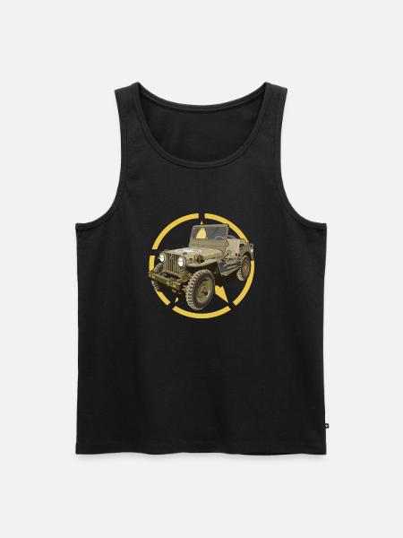 Off-road military vehicle - Men's Premium Organic Tank Top - black