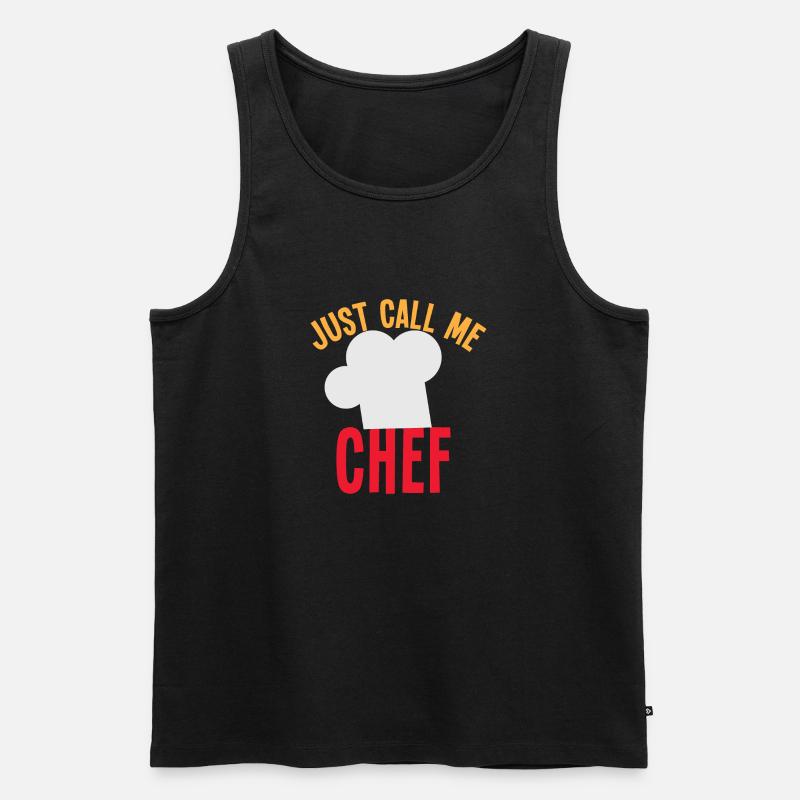 Nenn mich einfach Koch - Männer Premium Bio Tank Top - Schwarz