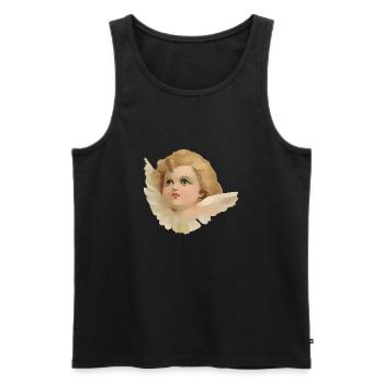 Edwards - Men's Premium Organic Tank Top - black - Front - AI Model Male 178 light (178cm)