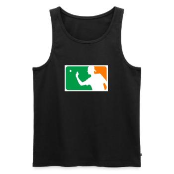 beerpong - Men's Premium Organic Tank Top - black - Front - AI Model Male 178 light (178cm)