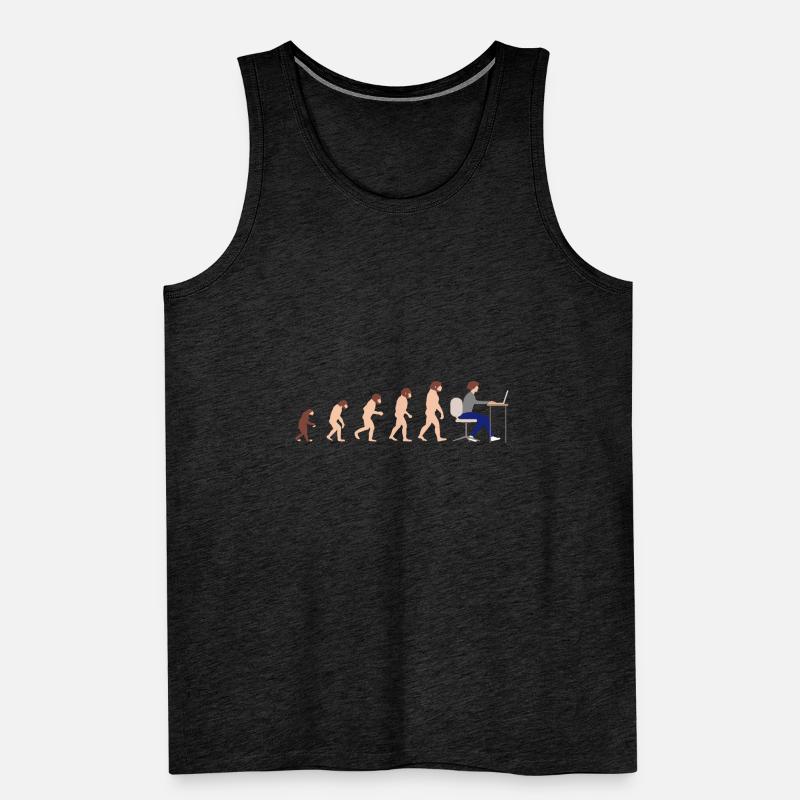 Evolution Entwickler Programmierer Lustiges Gift Männer Premium Bio Tank Top