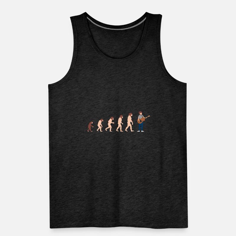 Guitariste Evolution Idée cadeau amusante Débardeur bio Premium Homme