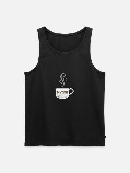 Hygge kaffe varm sjov gaveide - Herre Premium økologisk tanktop - sort