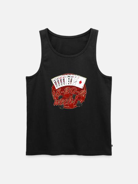 18-20-2 wech Rockabilly Skat - Men's Premium Organic Tank Top - black
