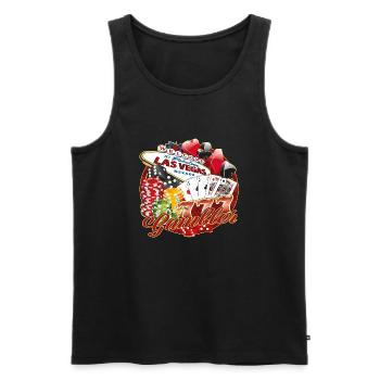 Las Vegas Gambler - Débardeur bio Premium Homme - noir - Devant - AI Model Male 178 light (178cm)