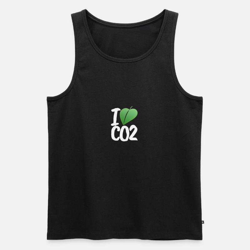 I Love CO2 - Männer Premium Bio Tank Top - Schwarz