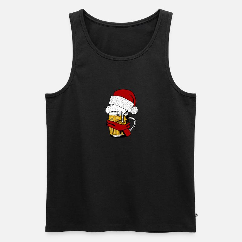 Weihnachtsbier Weihnachten Geschenkidee - Männer Premium Bio Tank Top - Schwarz